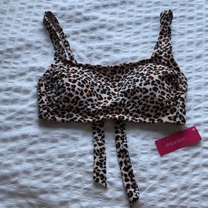 NEW Target Xhilaration D/DD leopard swim top